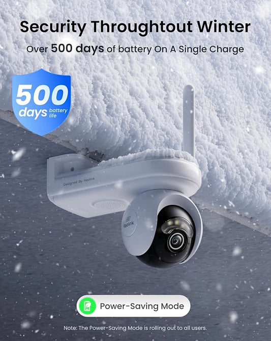 Reolink Atlas PT Ultra - 4K 360° Pan & Tilt Long Lasting Battery Camera with Pre-recording